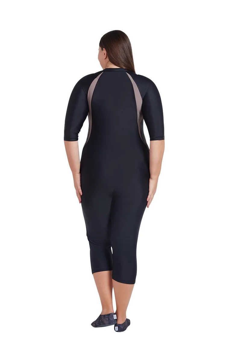 COEGA SUNWEAR COEGA  Ladies Ladies Slim-kini 3/4 - Nero Silver Tropical